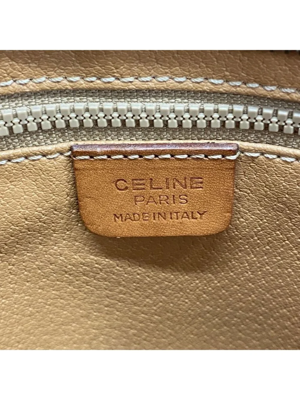 Celine Clutch Macadam Brown Gold